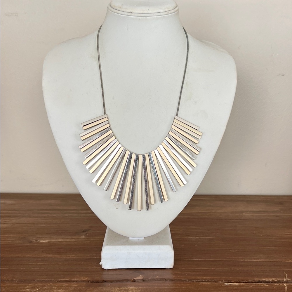 Elegant Silver and Gold Necklace